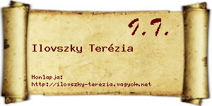 Ilovszky Terézia névjegykártya